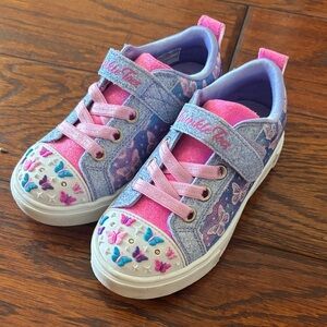 Butterfly Kids Shoes - Pink and Blue